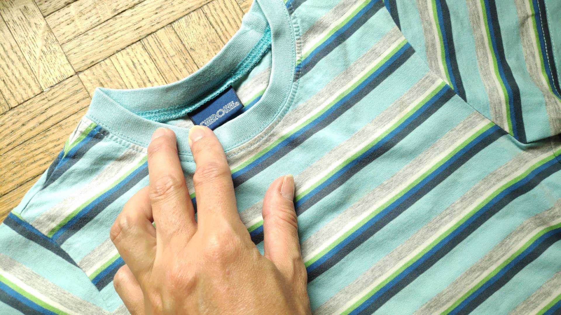 Komplet: koszula TU + t-shirt + szorty H&M, r.  104-110