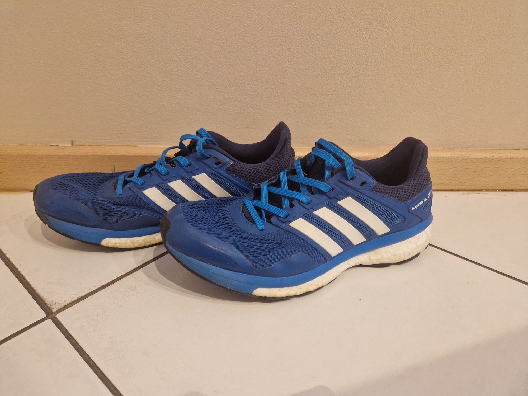 Adidas boost supernova glide buty do biegania niebieskie granatowe na
