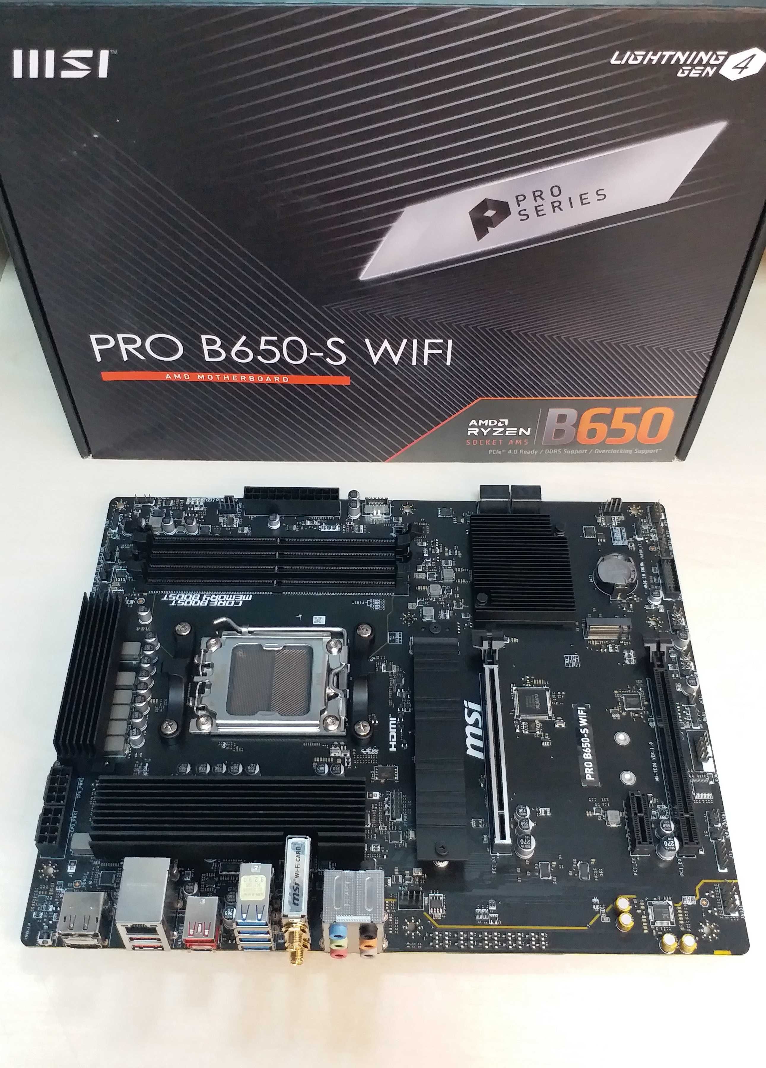 Плата MSI PRO B650-S WiFi AM5  DDR5