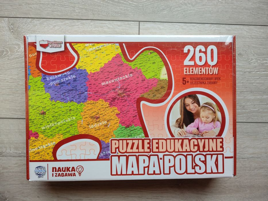 Puzzle edukacyjne Mapa Polski