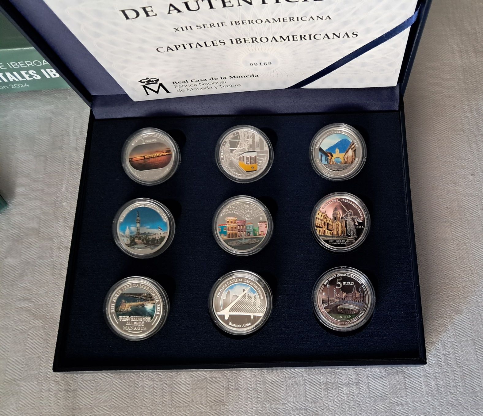 Moedas Comemorativas Proof Capitais Ibero-Americanas
