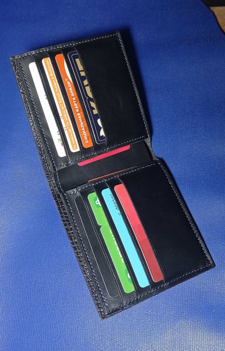 Кожаный кошелёк портмоне бумажник гаманець