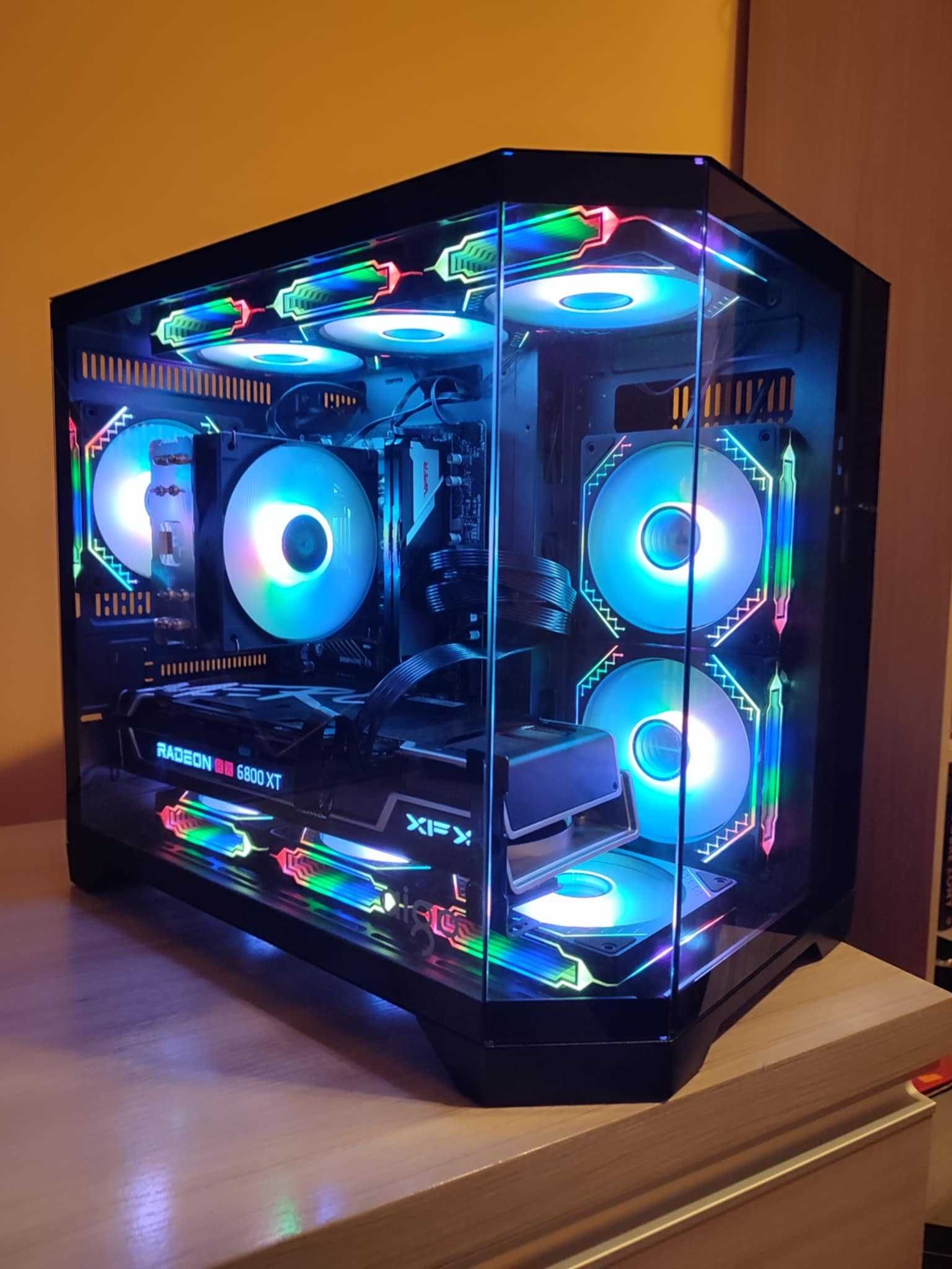 Komputer gamingowy Ryzen 7500f Rx 6800XT SSD 1TB 32GB RAM ARGB