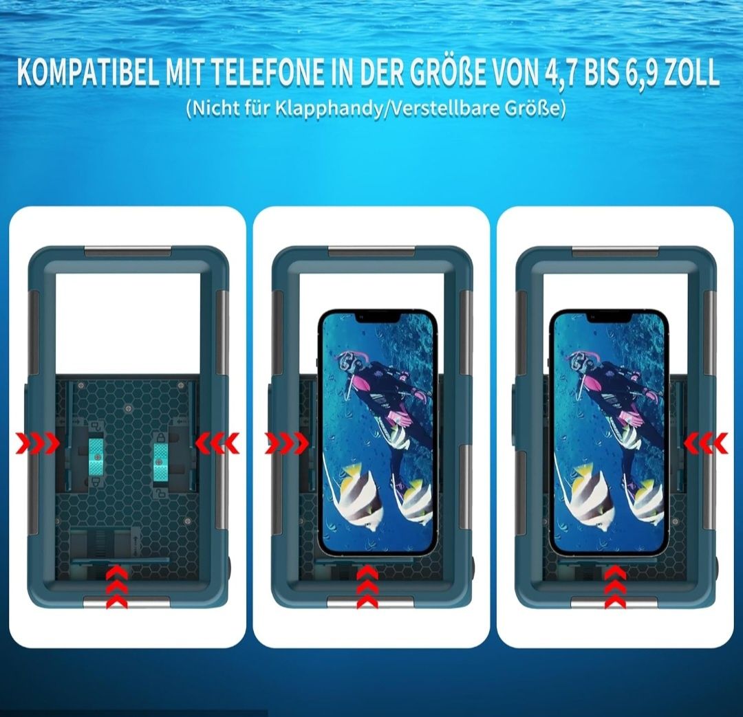 QIFJNZO Uniwersalne podwodne etui ochronne na telefon