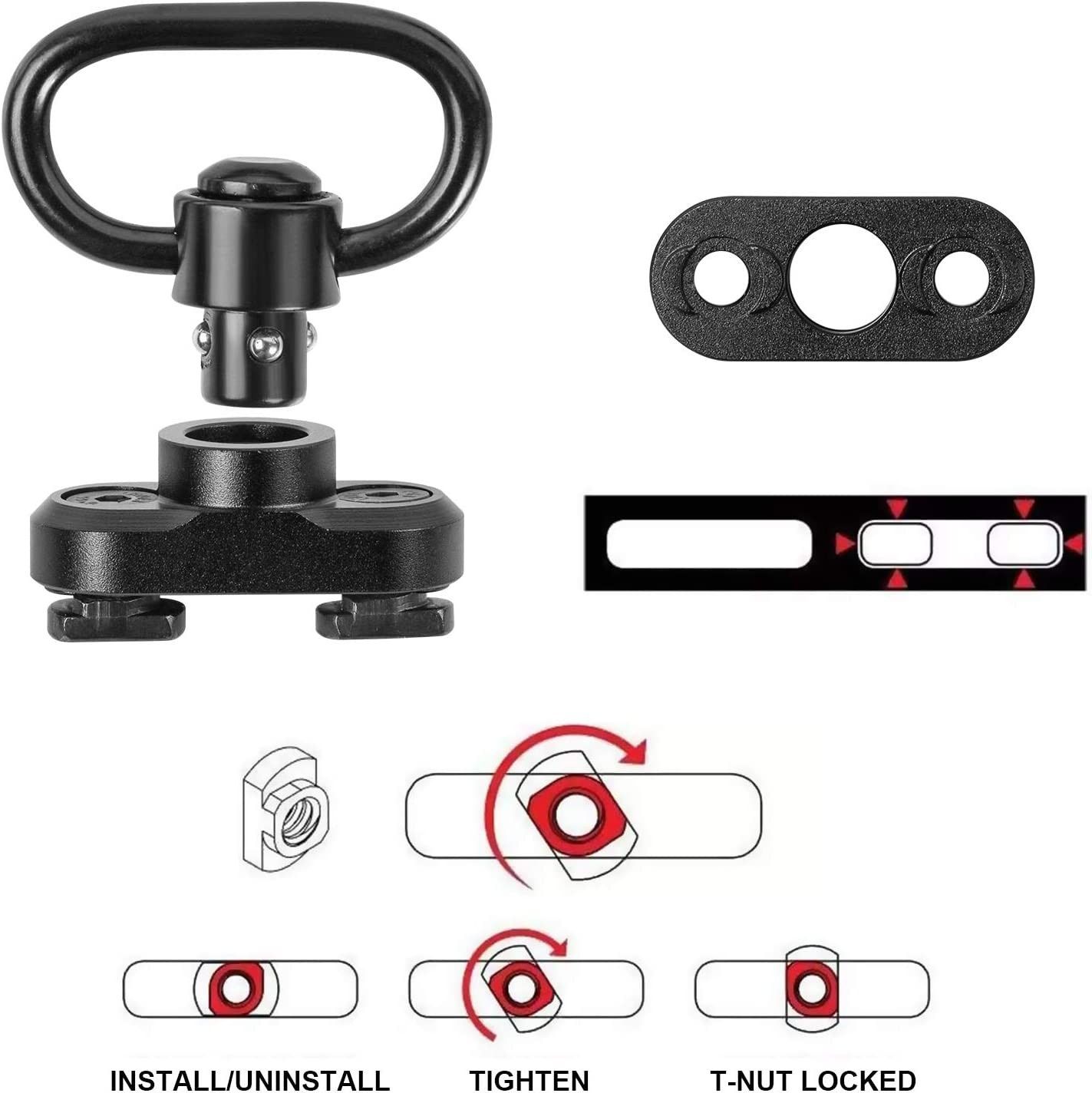 Кріплення M Lok QD+антабка (Виробник: Gogoku Sling Swivel )