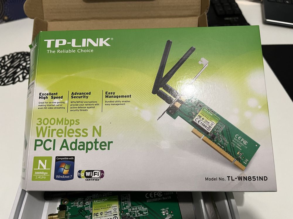 Adapter karta sieciowa PCI Wi-Fi TP-Link TL-WN851ND V1