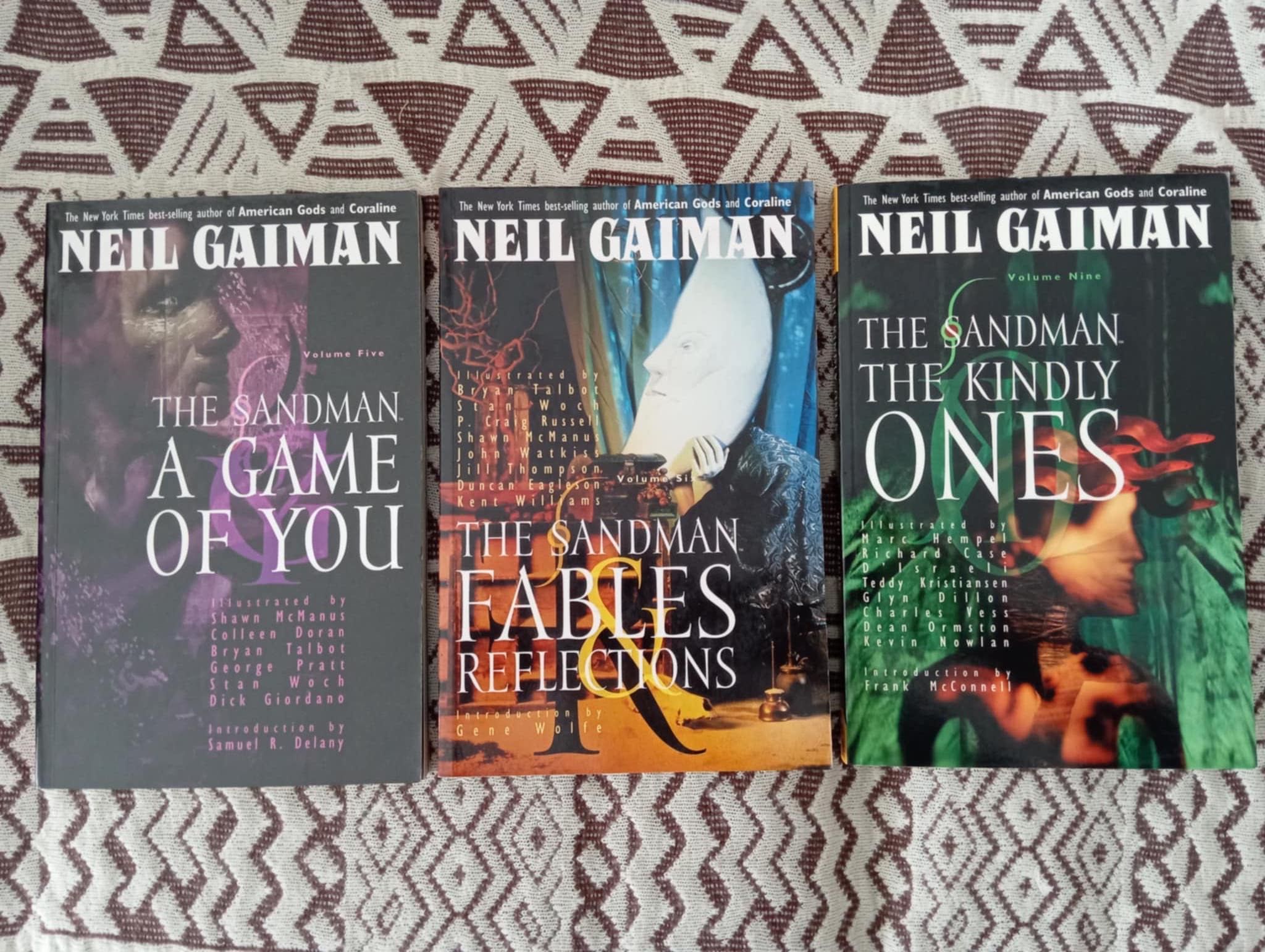 Lote Sandman TPBs vol.1, 2, 3, 5, 6, 9 Neil Gaiman Vertigo