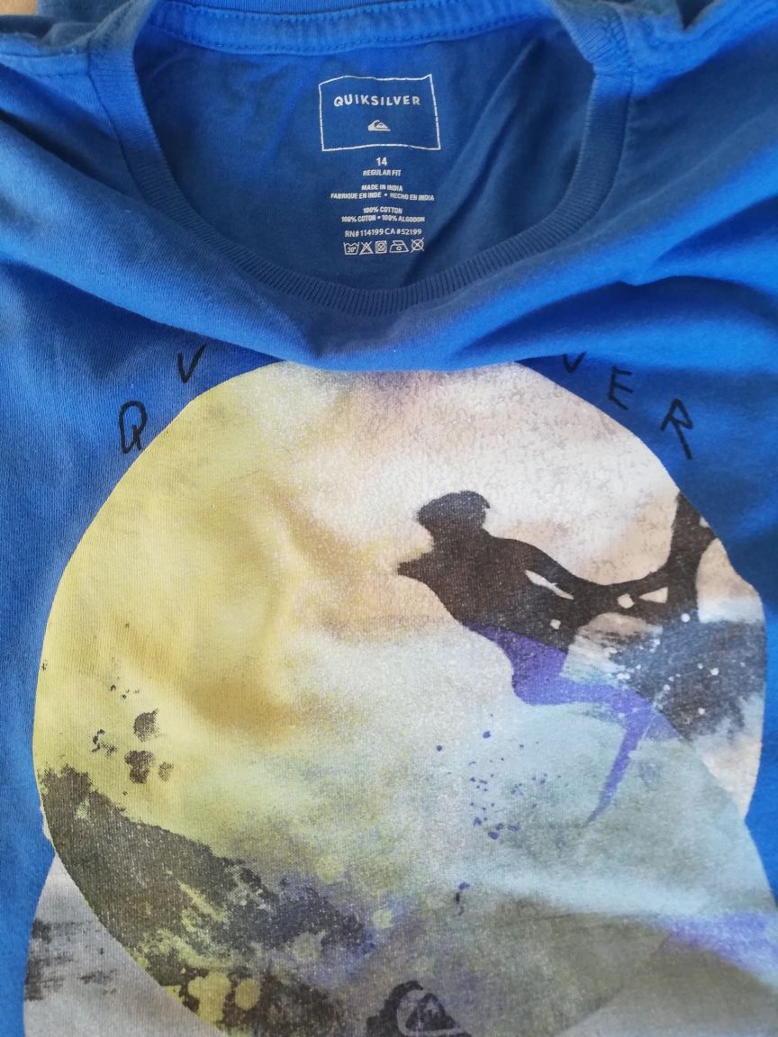 T-shirt de rapaz da Quicksilver tamanho 14
