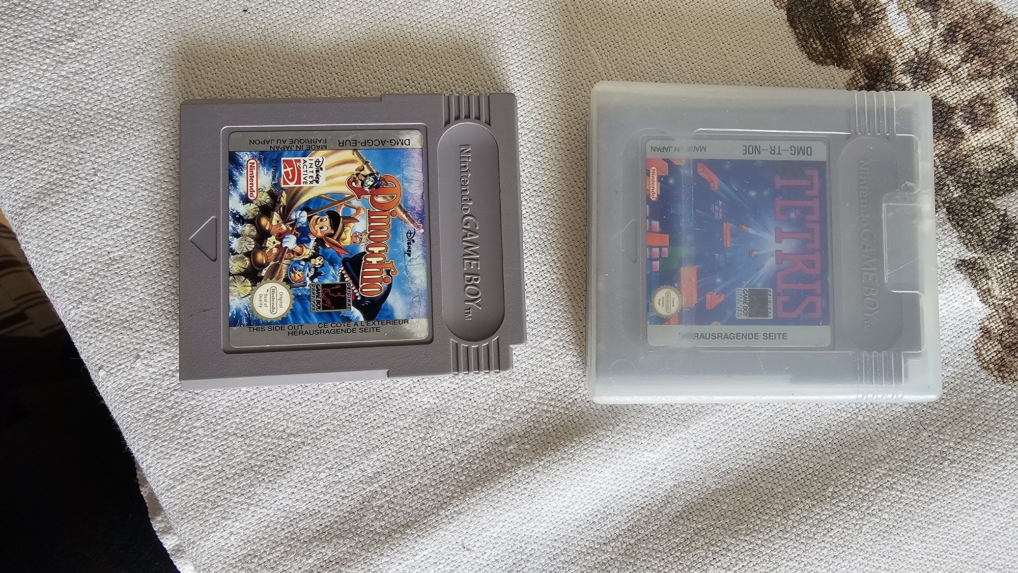 Gameboy nintendo plus gry tetris i pinnochio