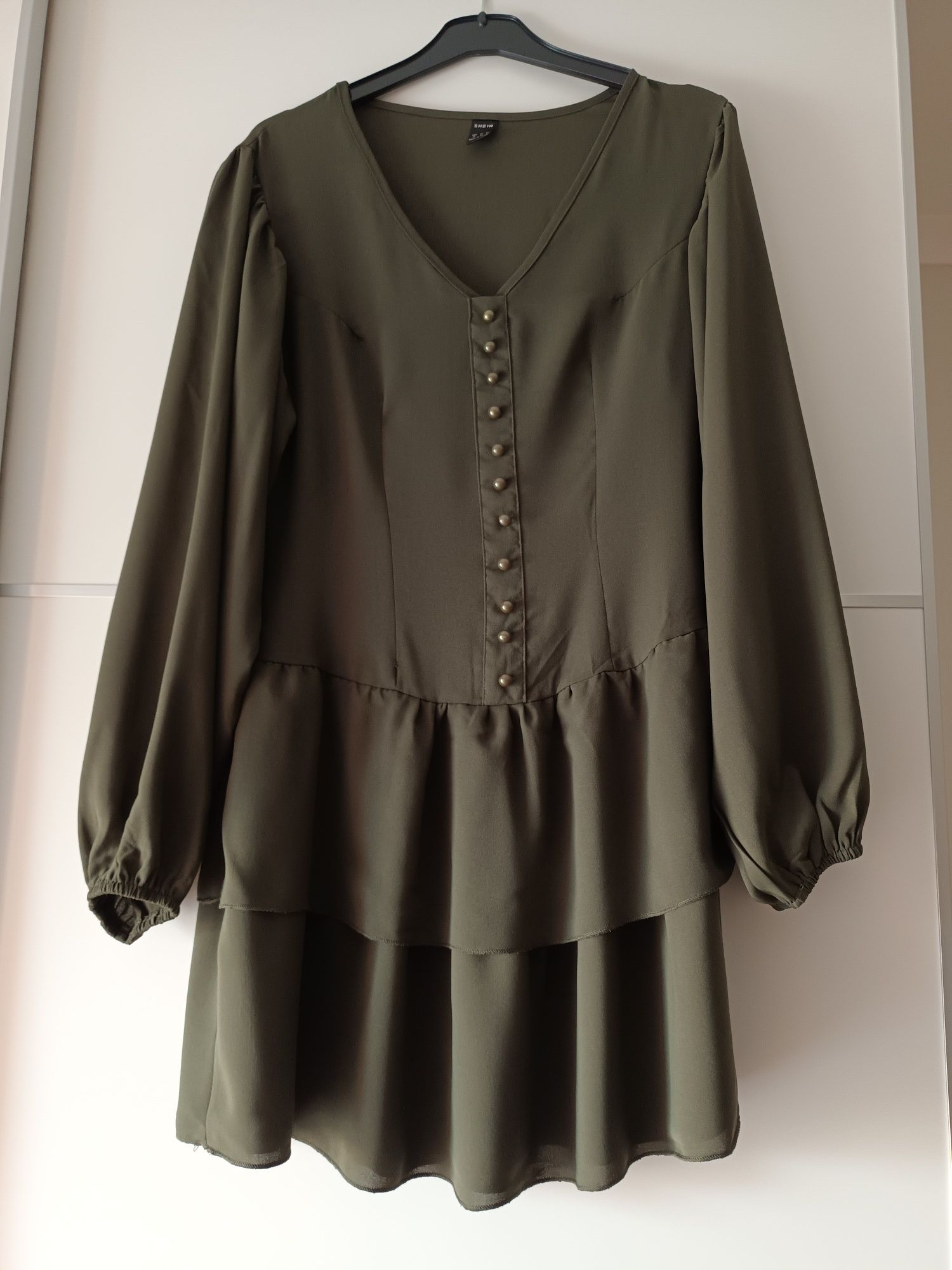 Vestido verde escuro