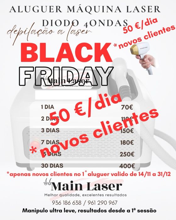 Aluguer Maquina Laser diodo 4 ondas