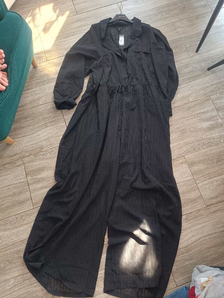Kombinezon plus size r58 czarny