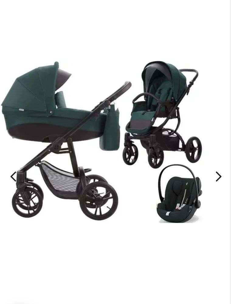 BEBETTO HOLLAND wózek 3w1 z fotelikiem CYBEX ATON 5