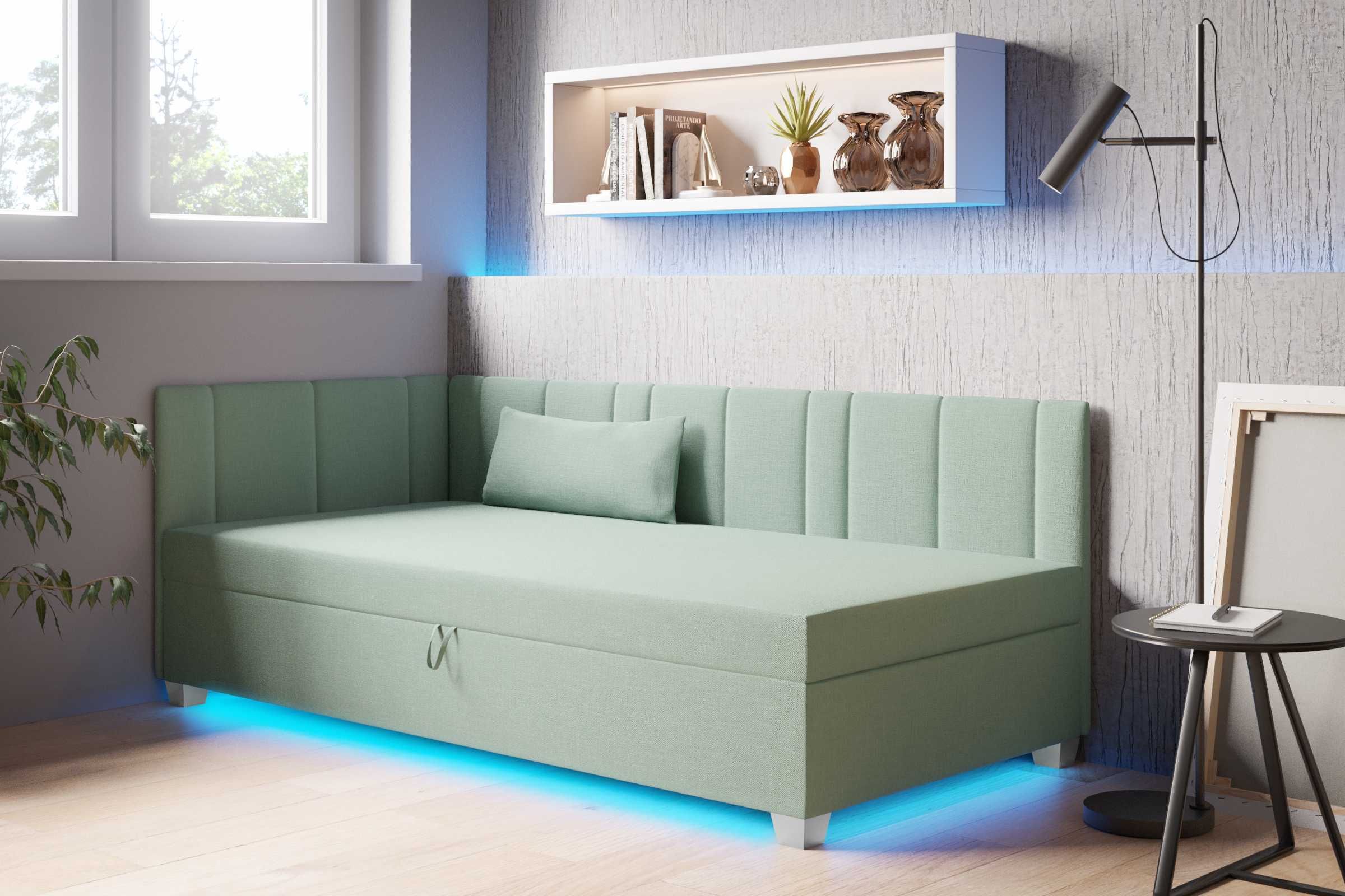 Tapczan Łóżko młodzieżowe Sofa Tapczan szybka wysyłka oświetlenie Led