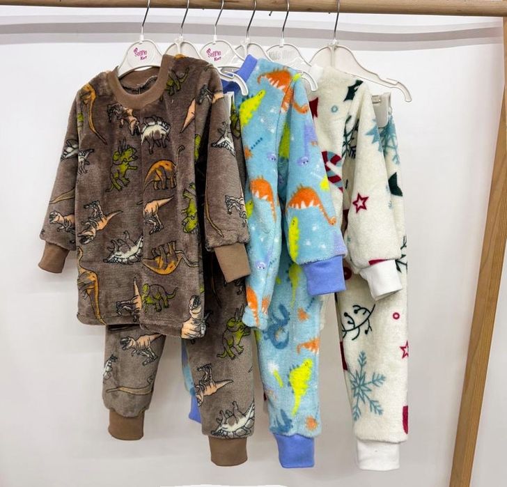 Теплі піжами для діток (різні кольори)