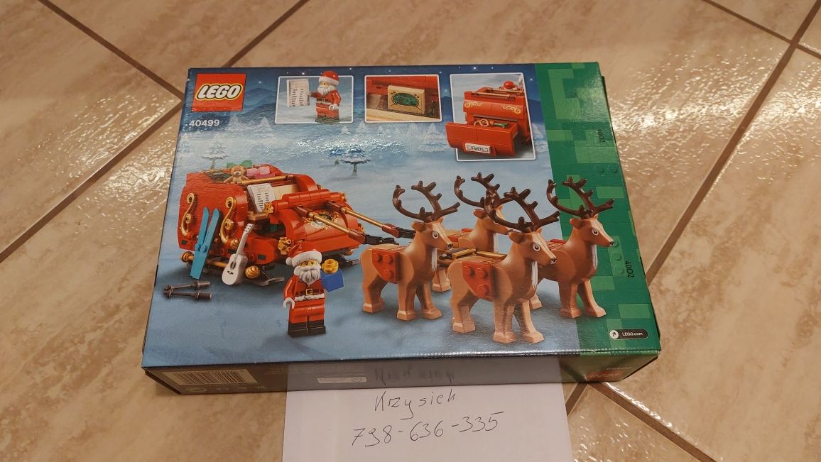Lego 40499 Sanie Świętego Mikołaja,  nowe