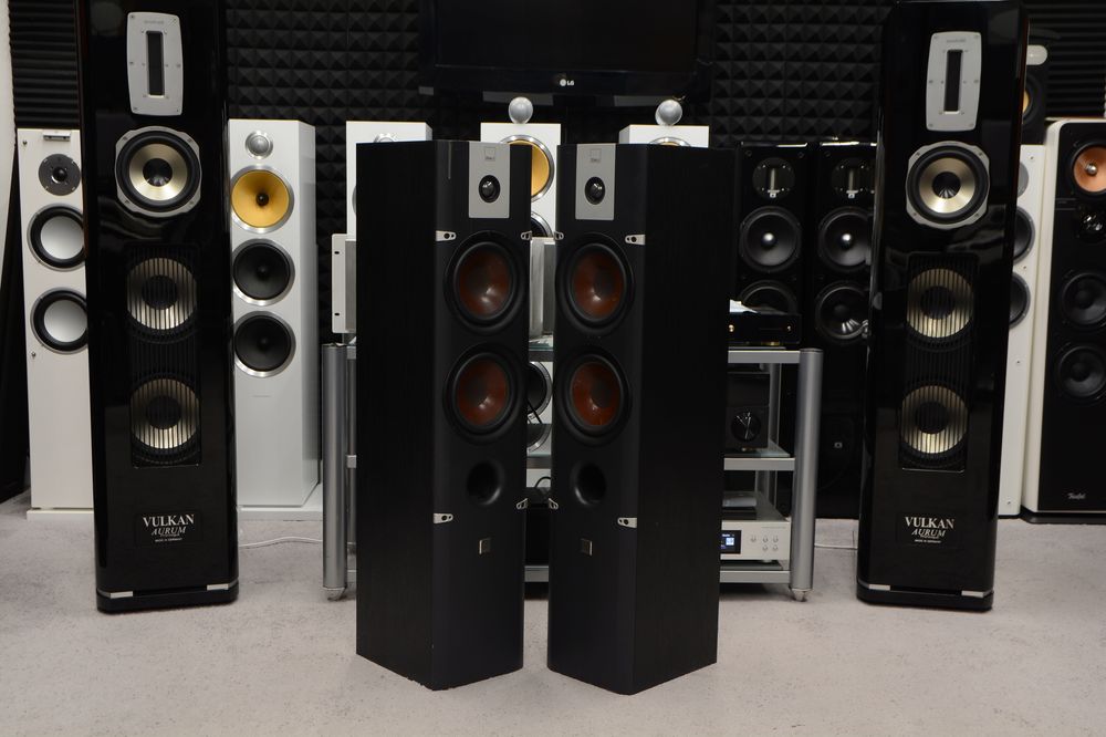 Kolumny Głośnikowe podłogowe stereo Dali Lektor 6 czarne super stan!