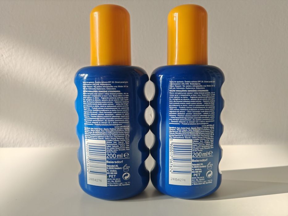 NIVEA SUN Protect & Moisture SPF 20, 2 x 200 ml. Okazja.