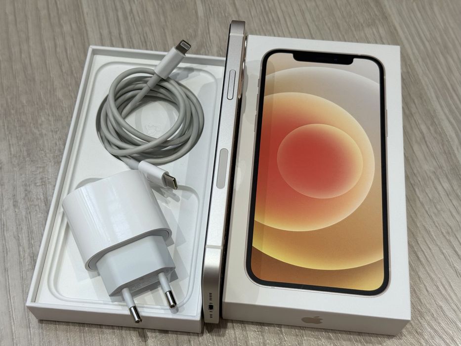 Ідеальний iPhone 12 White 128gb Neverlock! Повний комплект! Новий!