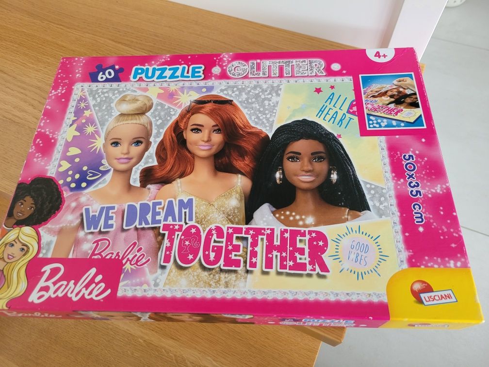 Puzzle barbie 60 szt - 4+