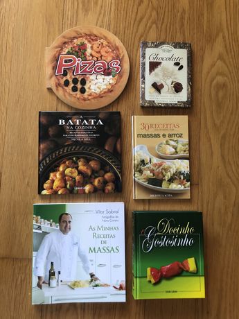 Pack 6 livros de culinária