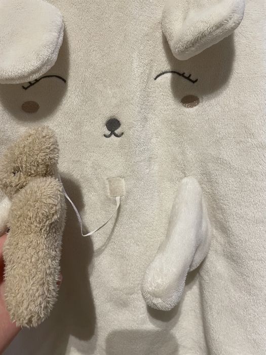 bluza z misiem miś kremowa oysho