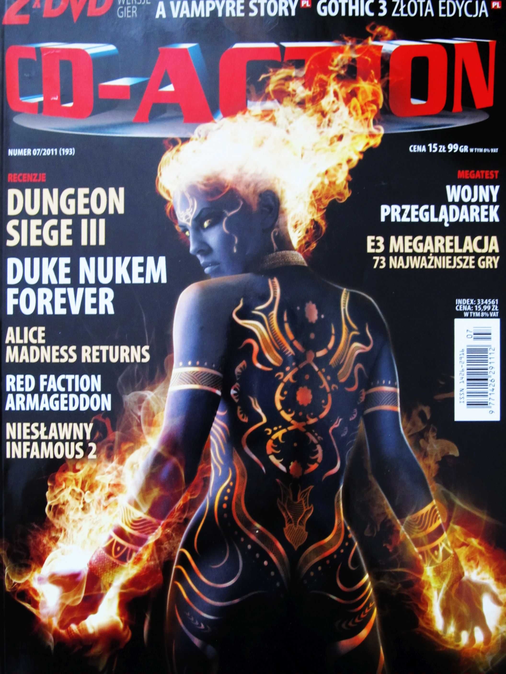 CD - Action 7/2011 Dungeon Siege III,Duke Nukem,Red Faction,Alice