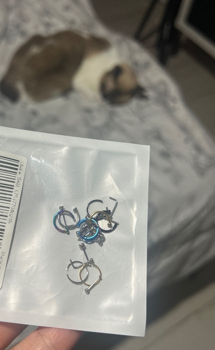 22 Piercings para nariz *novos selados*