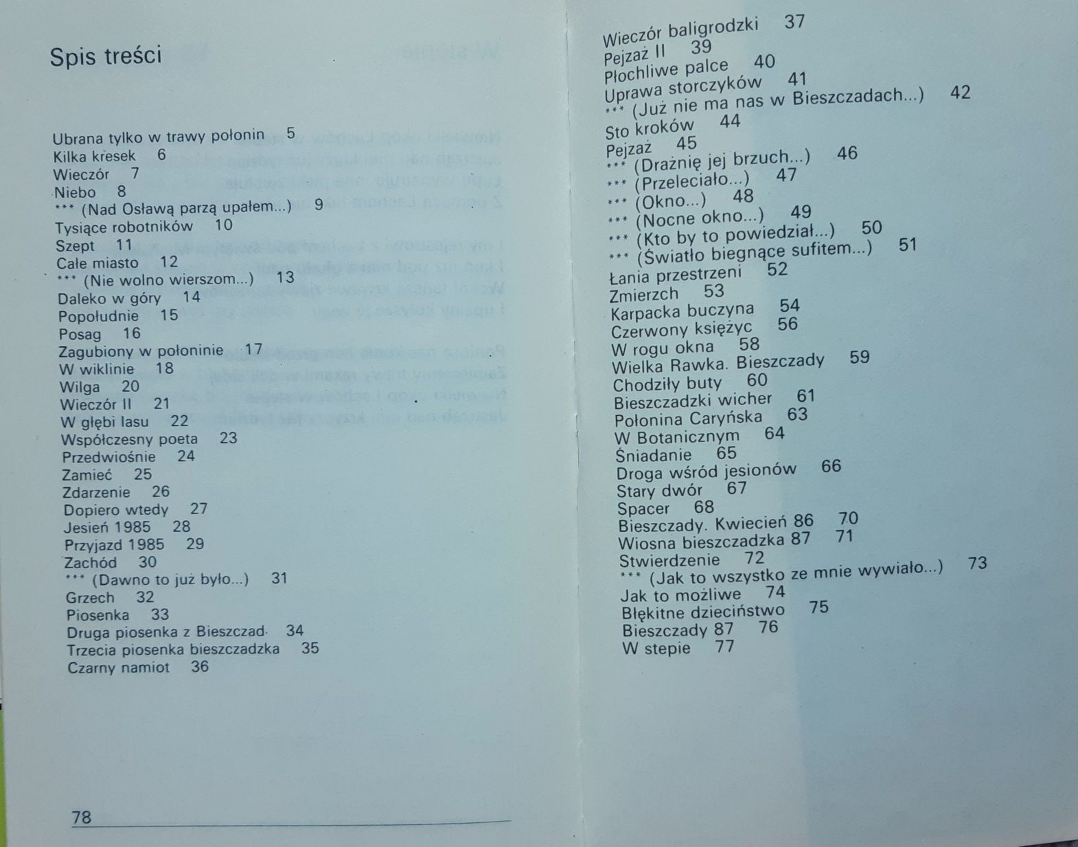 Książka "Ubrana tylko w trawy połonin" Harasymowicz