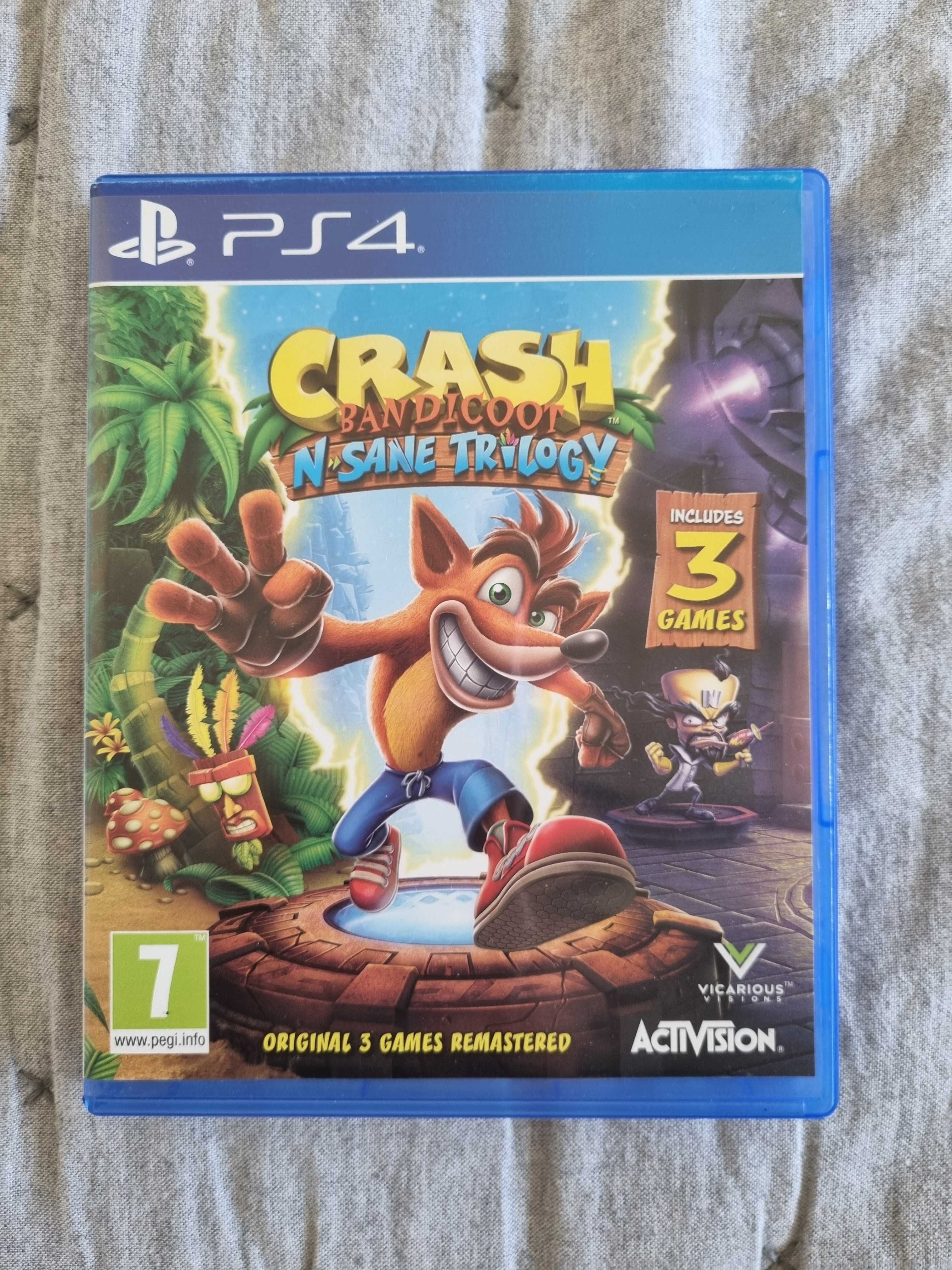 Jogo PS4 Crash Bandicoot N Sane Trilogy