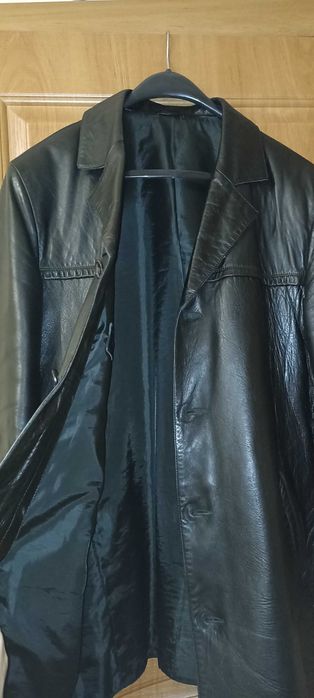 Продам шкіряну чоловічу куртку (пальто) Sherman