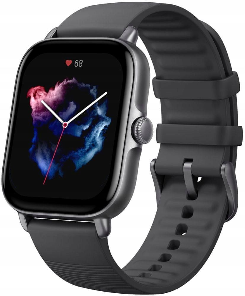 uszkodzony smartwatch amazfit gts 3 czarny bluetooth krokomierz