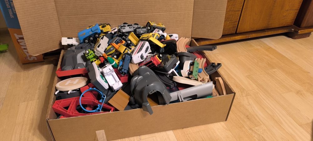 Tory drewniane i pociągi Lidl (odbiór osobisty Kraków)