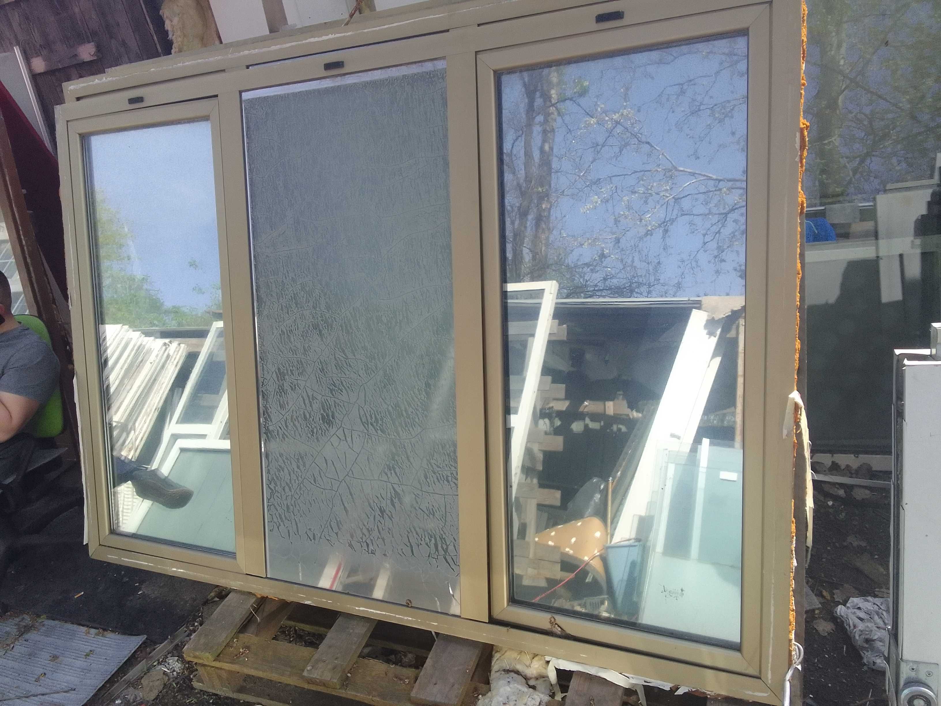 okno 210 x 144 cm Okazja! Aluminiowe witryna
