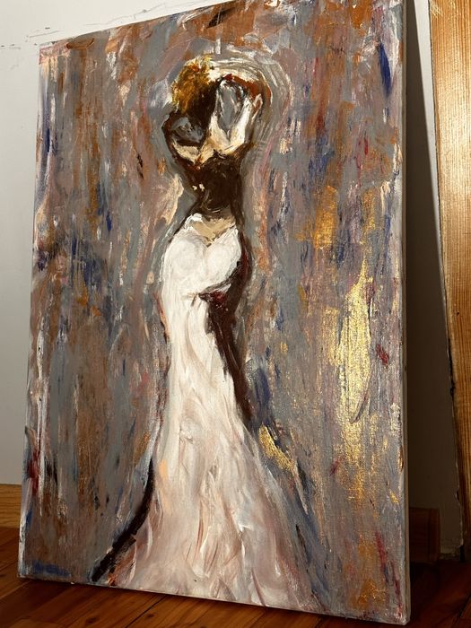 Obraz malowany ręcznie abstrakcja