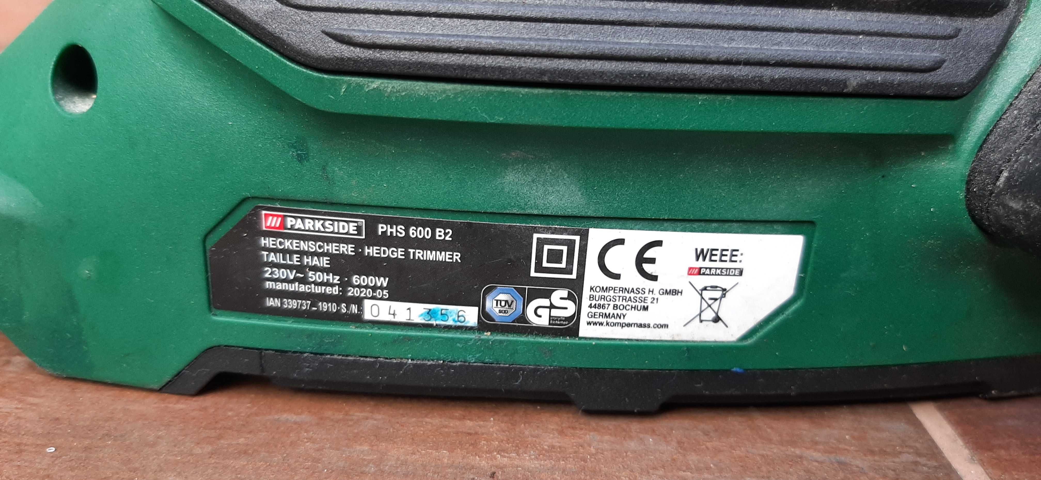 Parkside phs 600 b2 nozyce elektryczne