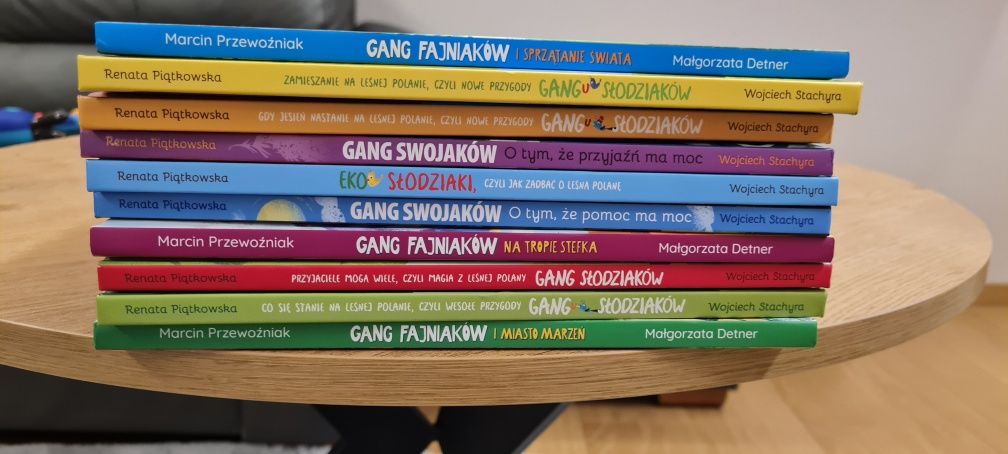 Książki 10 szt. biedronka gang fajniaków swojaków słodziaków