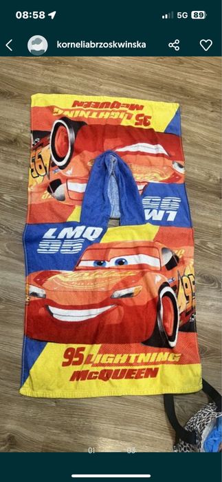 ręcznik zygzak mcqueen dla dziecka