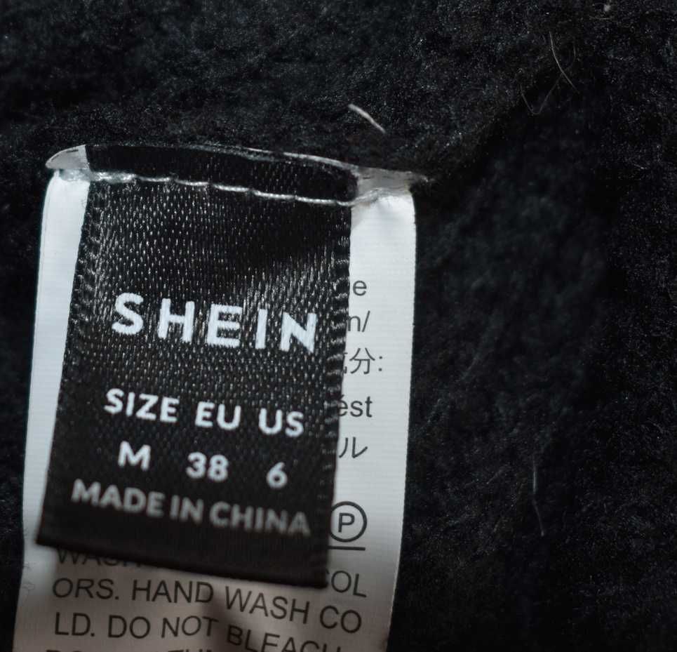 Sweter 38 M dzianinowy oversize z golfem ciepły gruby golf luźny