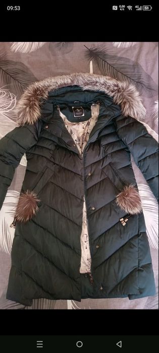 Натуральый пуховик,р.46-48