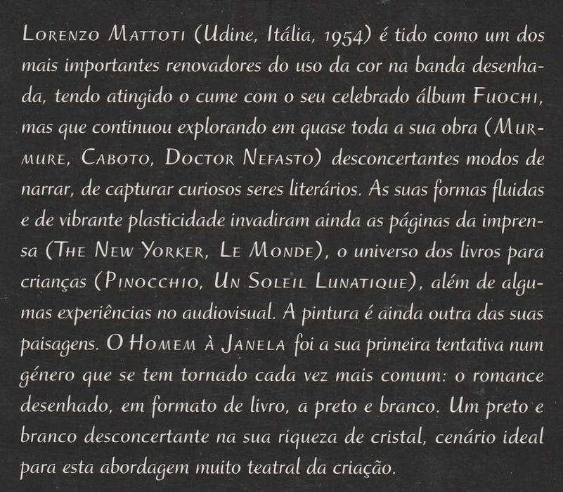 O Homem à Janela de Lorenzo Mattotti e Lilia Ambrosi [Portes Inc]