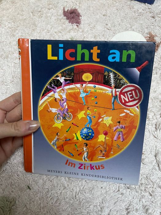 Licht an im zirkus książka słownik obrazkowy dla dzieci po niemiecku