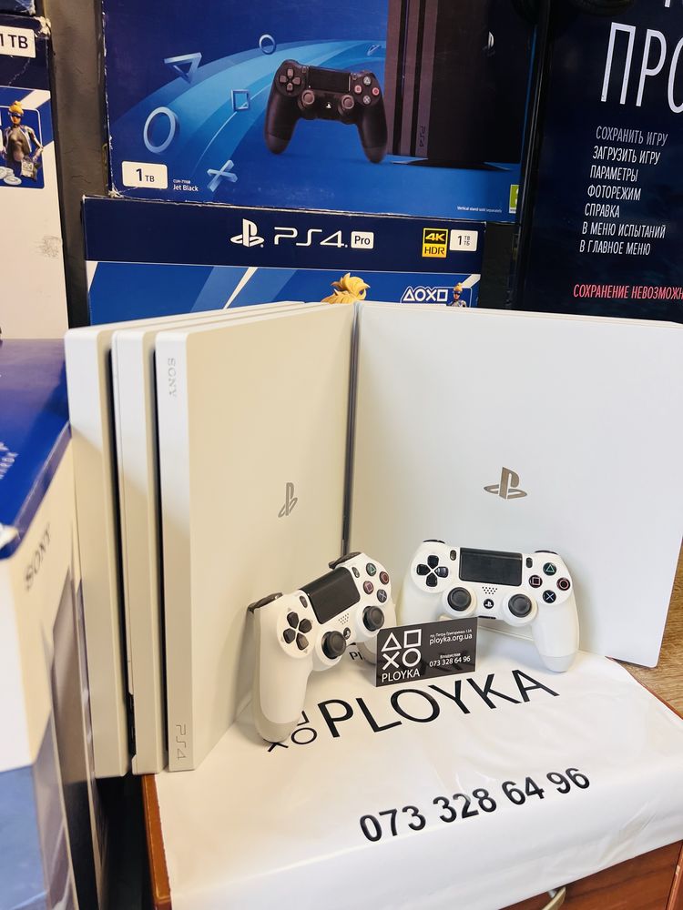 Магазин! Sony PlayStation 4 pro белая white лимит.