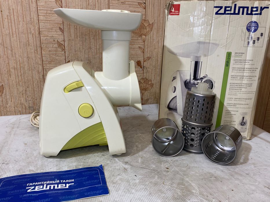 М'ясорубка → Zelmer MM1200.84 на 1.9 кВт. + ШИНКОВКИ | Польща.
