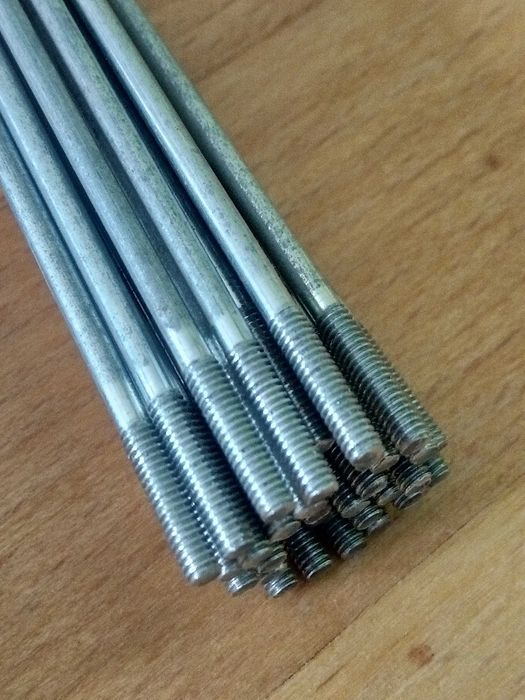 Conjunto 36 Raios Aço Zincado Rodas 26"