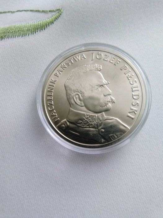 Naczelnik Państwa Józef Piłsudski moneta 100 rocznica odzyskania niep.