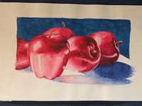 Obraz akwarela "Jabłka"