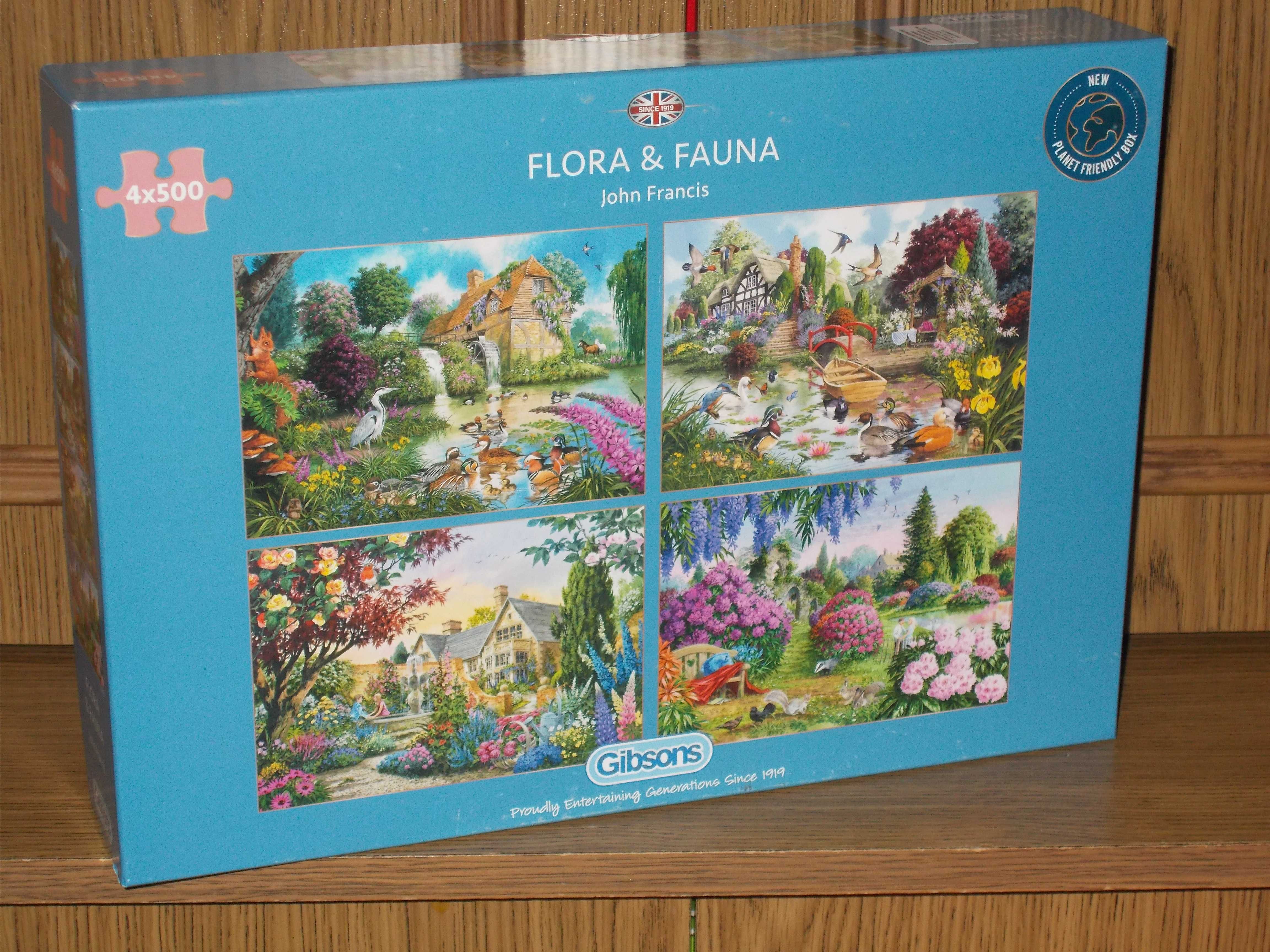 Puzzle Gibsons 4 x 500 elementów najnowsza kolekcja 2023