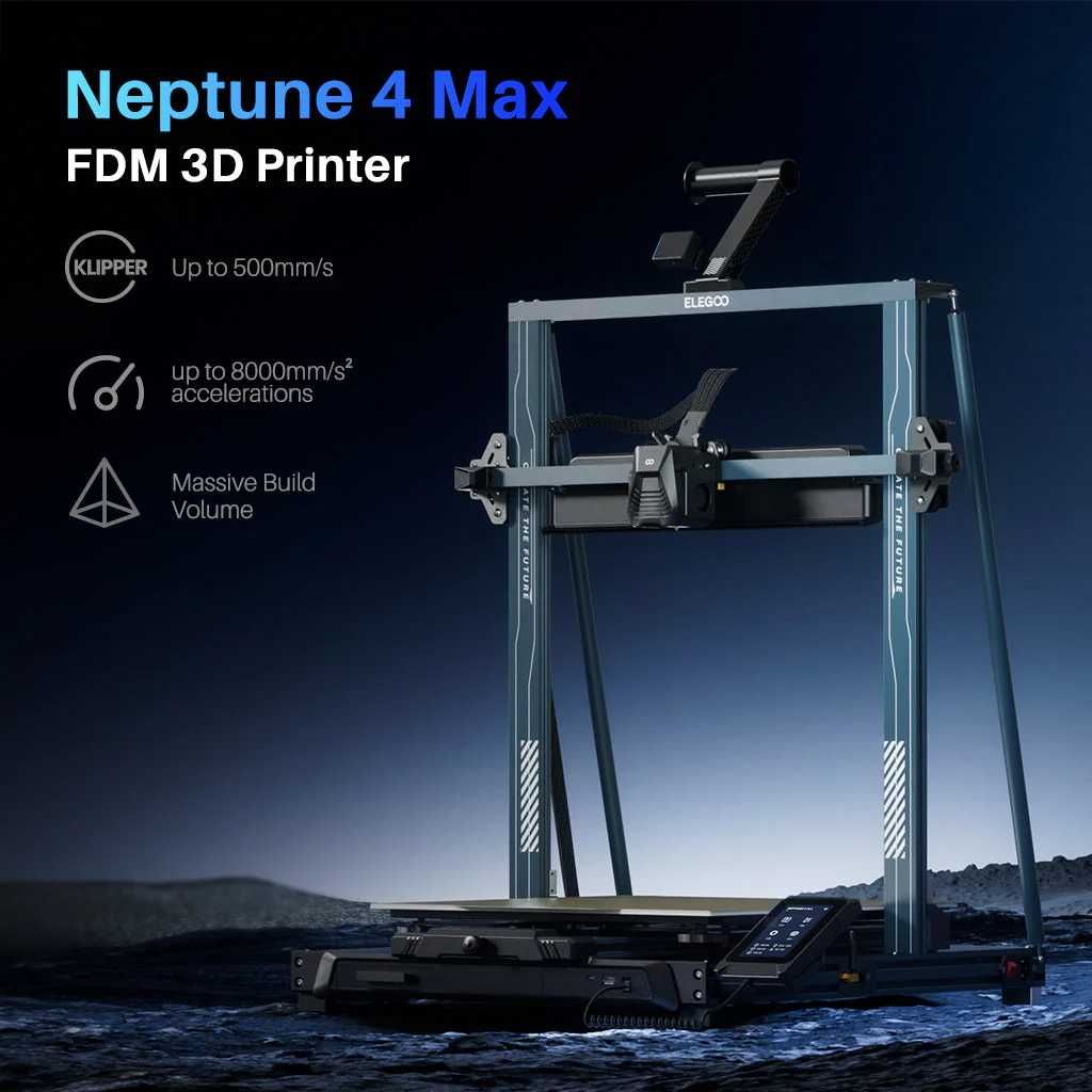 3D-принтер Elegoo Neptune 4 Max/Європейська версія/оплата на ФОП/