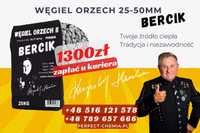 Wysokiej jakości Węgiel ORZECH 25-50mm - Worki 25KG - 1 Tona